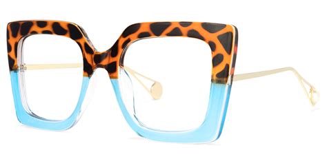 square tortoise blue eyeglasses funky glasses eyeglasses eye wear glasses