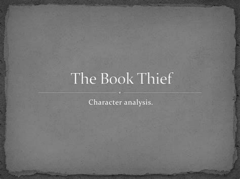 ppt the book thief powerpoint presentation free download id 2284399