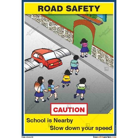 Pvc Rectangular Road Safety Poster 3 Mm Rs 180 Piece Kaizen India
