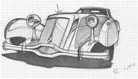 Classic Car Sketch Inspirations | The Conspiratum Auto