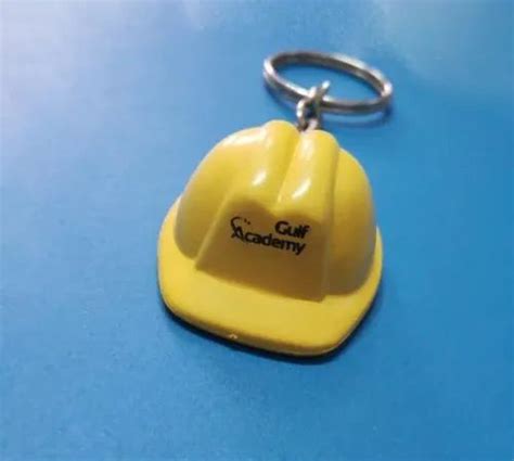 Yellow And White Plastic Safety Helmet Keychains Rs 10 Piece Thinkfair