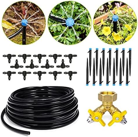 HIRALIY 50ft Drip Irrigation Kit Plant Watering System 8x5mm Blank