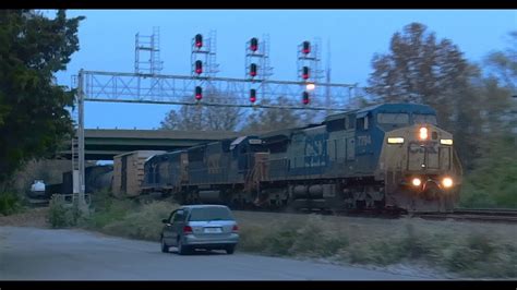 Csx Freight Train West On The Main Youtube