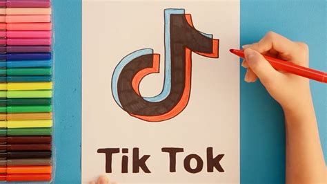 How To Draw Tik Tok Logo Step By Step Como Dibujar El Logo De Tik Tok Sexiz Pix