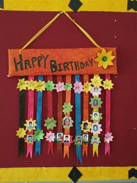 How To Make Birthday Chart For Classroom