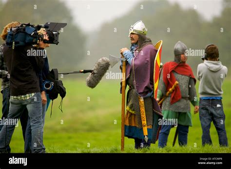 Re Enactment Of The Battle Of Hastings On The Actual Battlefield In