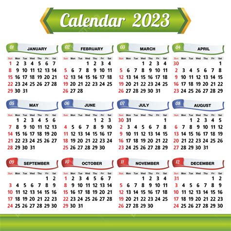 Templat Kalender 2023 Dinding Vertikal Vektor Sederhana Bahasa Inggris