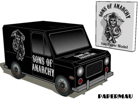 Sons Of Anarchy Van Paper Model By Papermau Download Now