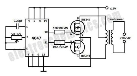 This Is A Quite Simple Dc To Ac Inverter That Provides 220vac When A