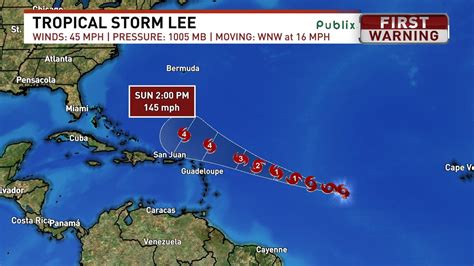 Tropical Storm Lee Forms Over Atlantic Wear