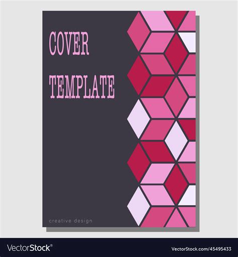 Geometric Design Template For The Design Vector Image