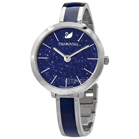 Swarovski Crystalline Delight Quartz Blue Dial Ladies Watch 5580533