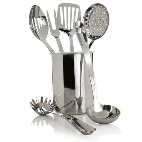 Wolfgang Puck Bistro Elite 7 Piece Kitchen Utensil Set Stainless