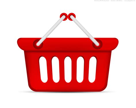 Red Shopping Basket Icon Png Transparent Background Free Download