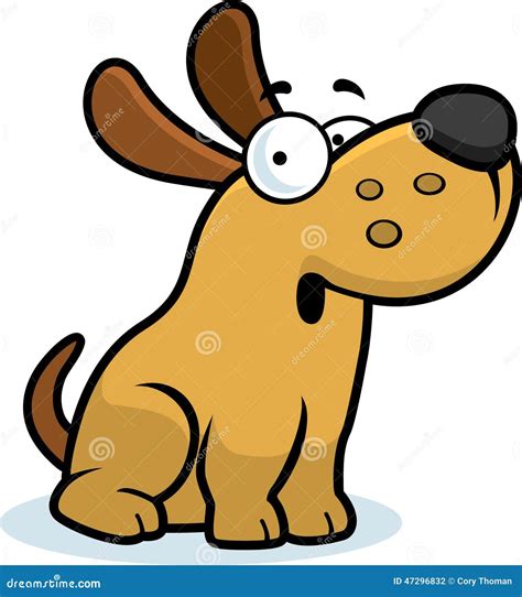 Surprised Cartoon Dog Stock Vector Illustration Of Cartoon 47296832
