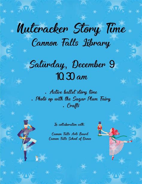 Nutcracker Story Time Cannon Falls Library