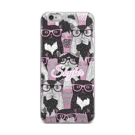 Cute Geeky Munchkin Cat Iphone Case Iamgonegirl Designs