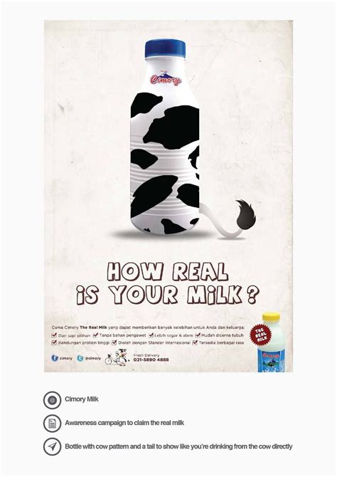 Cimory Print Ad Milk Awareness Campaign To Claim The Real Milk