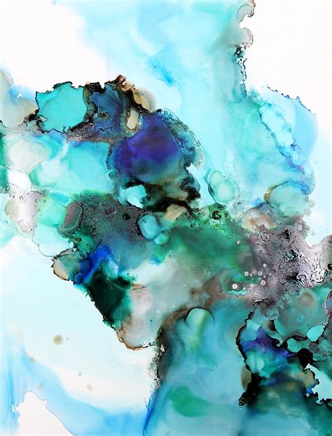 Earthy Blues Abstract Art Painting By Jenna Webb Pixels