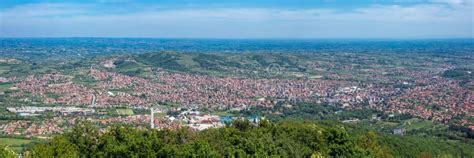 Panorama View Of Arandjelovac City In Serbia Stock Image Image Of