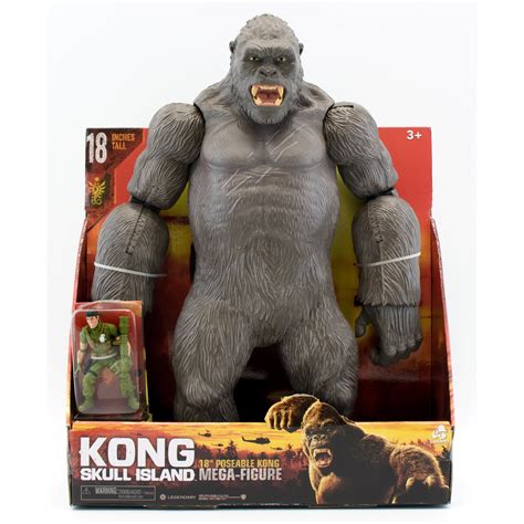 Legendary comics reveal godzilla vs. Kong Skull Island - 18" Poseable Kong Mega-Figure ...