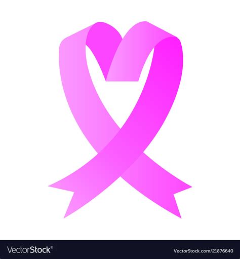 Breast Cancer Ribbon Royalty Free Vector Image