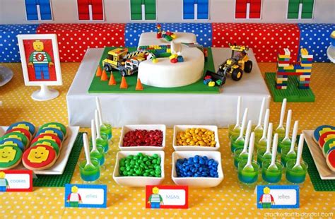 Lego Inspired Birthday Party Ideas Photo 8 Of 22 Lego Themed Party Lego Birthday Party