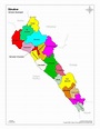 Mapa de Sinaloa a colores con nombres - Mapas de México para descargar