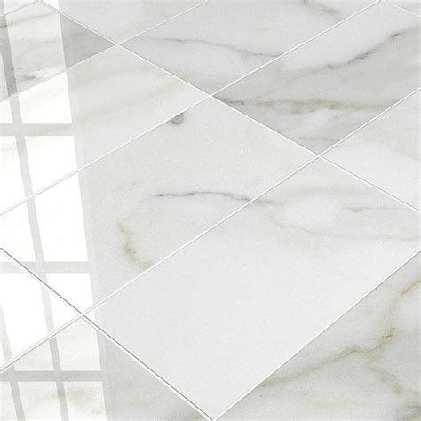 Calacatta Gold Polished Marble Tiles Floor Wall Cover 305x610mm