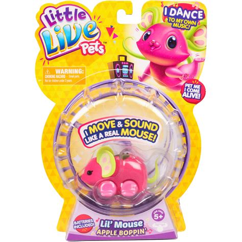 Little Live Pets Lil' Mouse - Apple Boppin' - Walmart.com - Walmart.com