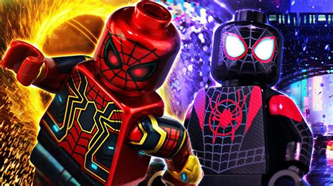 Lego Mcu Iron Spider And Into The Spider Verse Miles Morales Custom