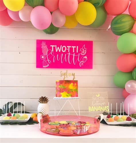 Two Tti Fruitti Cake Table Backdrop Cake Table Backdrop Cake Table