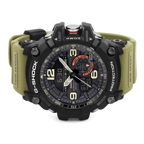 Boasting an impressive range of functions, this watch includes a quad sensor with compass, altimeter, thermometer and barometer, as well as an accelerometer and step tracker. Gents Casio G-Shock Mudmaster Exclusive Alarm Chronograph ...