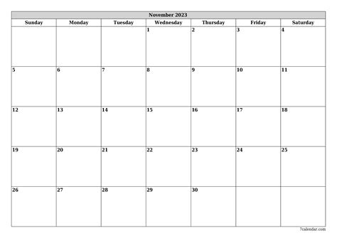 September October November 2023 Calendar Printable Mobila Bucatarie 2023