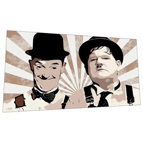 Kunstplakate Kunst Graphic Art Poster Stan Laurel And Oliver Hardy In