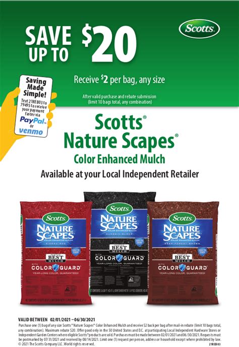 Scotts Nature Scapes Mulch Rebate