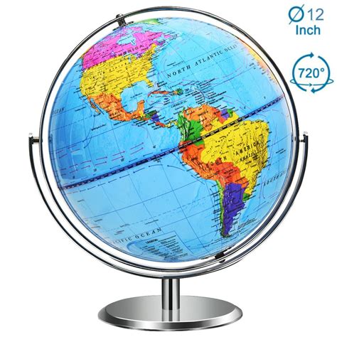 Costway 13 Inch Educational Globes Blue
