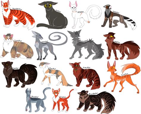 All The Thunderclan Leaders Warrior Cats Series Warrior Cats Books