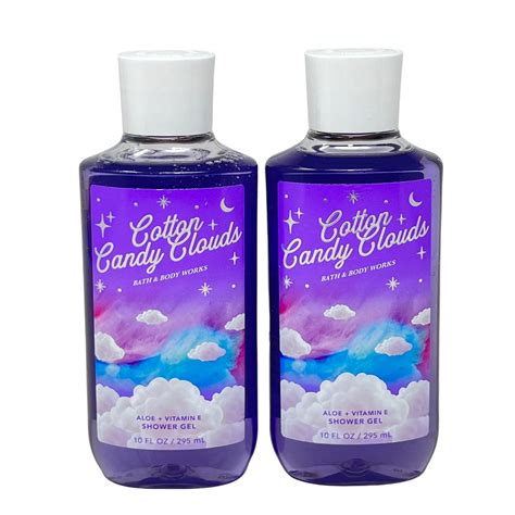 Bath And Body Works Cotton Candy Clouds T Set Of 2 Includes Shower Gel Full Size