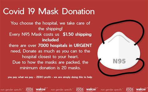 Non Gender Specific And Waksē Open N95 Mask Donation Pages Its A Glam