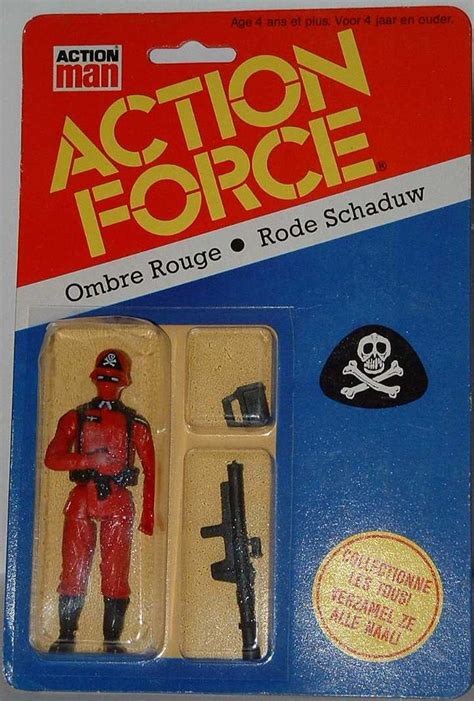 Gi Joe Action Force Action Man Uk Red Shadow Shadow Action Figures