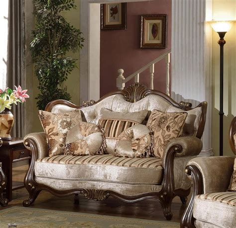 They said ive exceeded the warranty for them to repair the rips. McFerran SF8700 Beige Fabric Living Room Sofa Set 3Pcs Carved Wood Classic (SF8700 -Sofa Set-3 ...