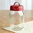 Vintage Inspired Mason Jar With Weather Barn Red Lid  Jars Lids And