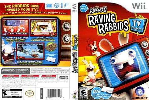 Rayman Raving Rabbids Tv Party Ntsc Wii Full Wii Covers Cover
