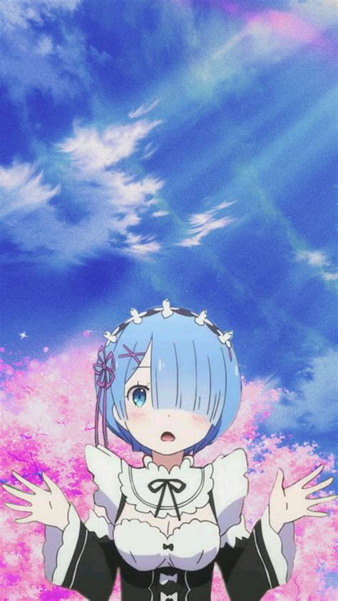 Rem Anime Wallpaper Phone Wallpaper Anime Girls Rem Re Zero Re Zero