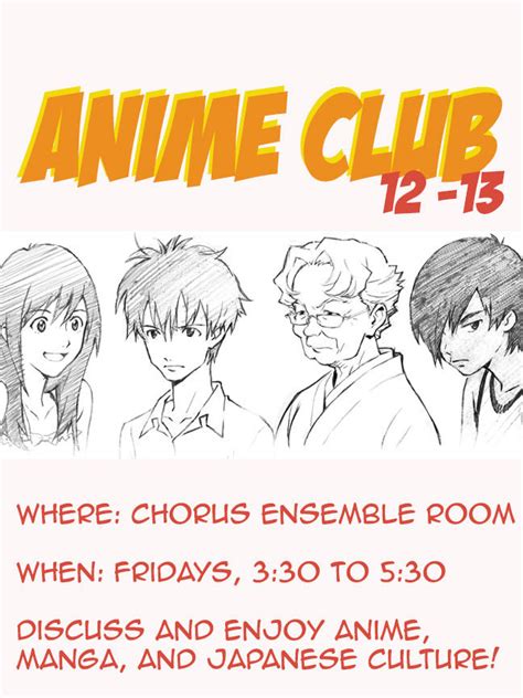 Anime Club Poster By Mooyacow On Deviantart
