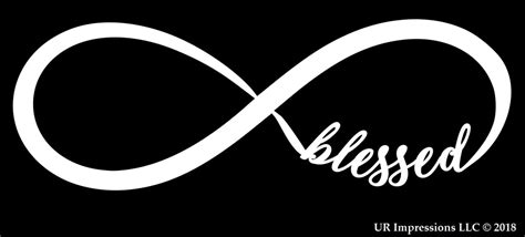 Blessed Infinity Decal Vinyl Sticker Graphics Ur Impressions Llc