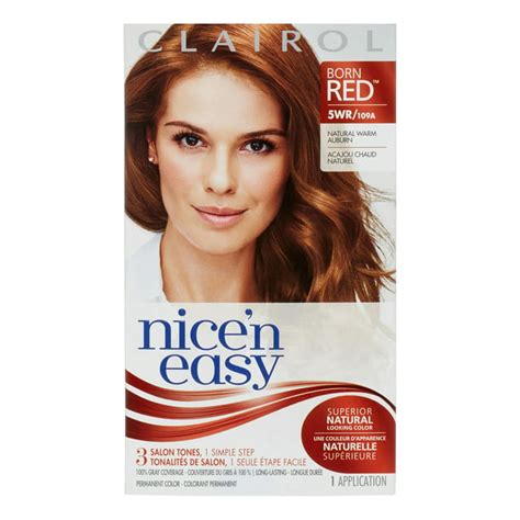 Clairol Nice N Easy Born Red Permanent Hair Color 5wr109a Natural