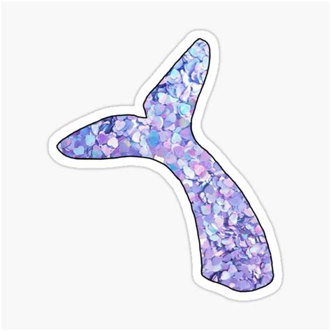 Mermaid Tail In Lavender Sticker For Sale By Swigalicious Redbubble