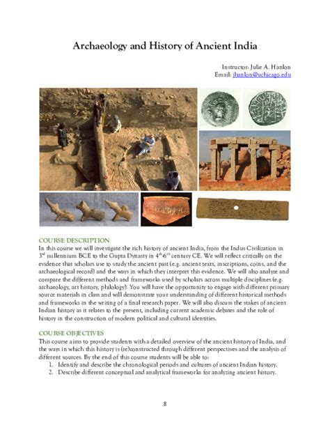 Pdf Archaeology And History Of Ancient India Julie Hanlon